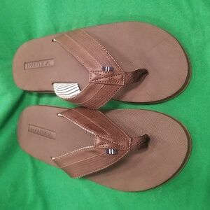 Nautica Clarkson 4 Flip Flop Thong Sandals Men's 10 Brown Comfort Beachy